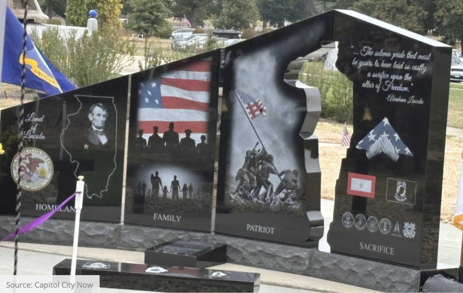 A monument for Gold Star families