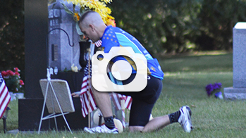 Tristan Myers is humbled at the grave of Jared Southworth